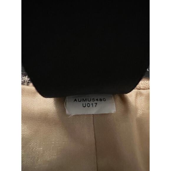 Liz Claiborne Studio Floral Cardigan Blazer Womens Medium Lined Open Front Brown - Picture 6 of 16